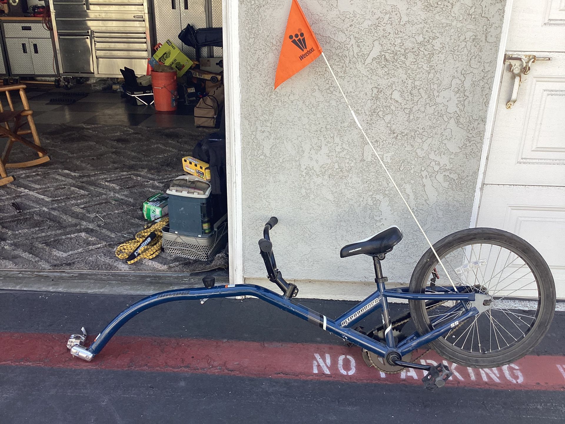 Trailerbike For,small Kids Hooks On Adult Bike