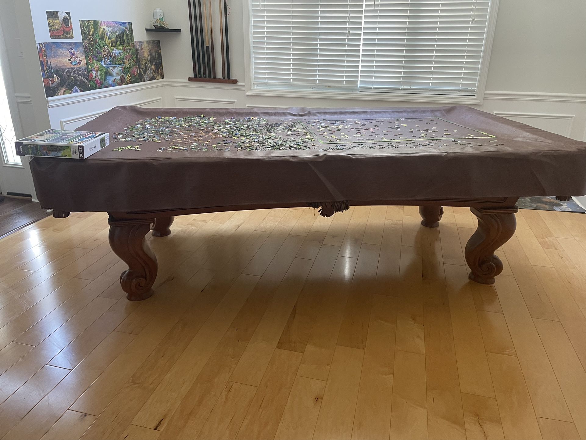 Elegant, Style -9’ Pool Table