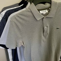 Lot Of Designer Polos For Sale - Lacoste , Abercrombie, Express, Perry Ellis