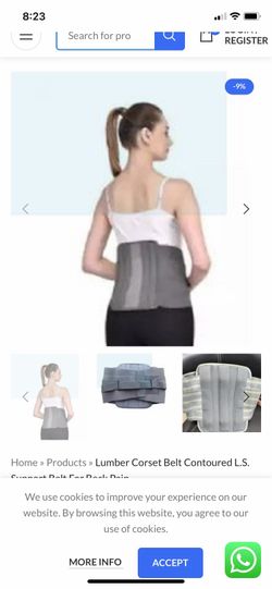Back support /pain relief belts