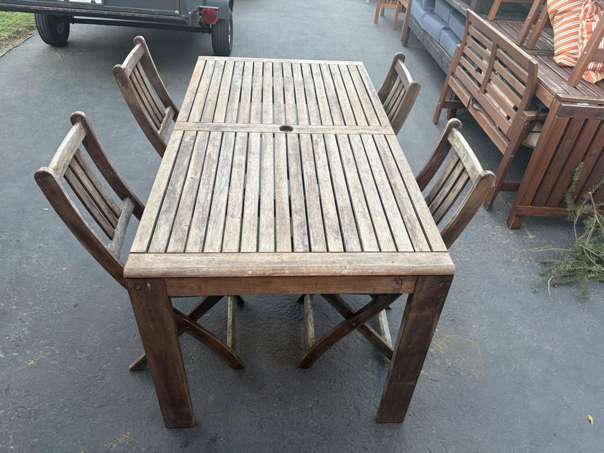 Teak Wood Outdoor Patio Set