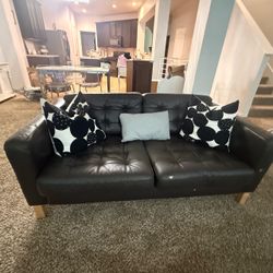 3 pieces sofa ikea leather