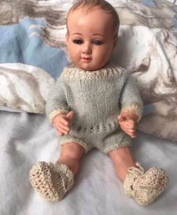 [PERFECT FOR A HOLIDAY GIFT] Antique Vintage Late 1800s France French Baby Boy Doll “10.5”