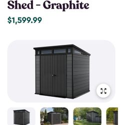 Keter 7×7 ft Cortina Premium Modern Outdoor Storage Shed $1,100