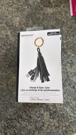 Charge and sink cable for iPhone with lightning