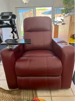 Recliner chair with charger input, very comfortable.