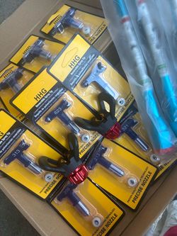 Airless Paint Sprayer Accessories Set, Power Tool Sprayer Attachment Kit with Flip-Top Nozzle, Nozzle Gasket, Extension Rod, and Sprayer Holder for Ai