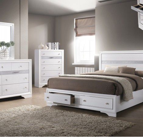 New King 5PCS Bedroom Group $39 Down Everyone Approved