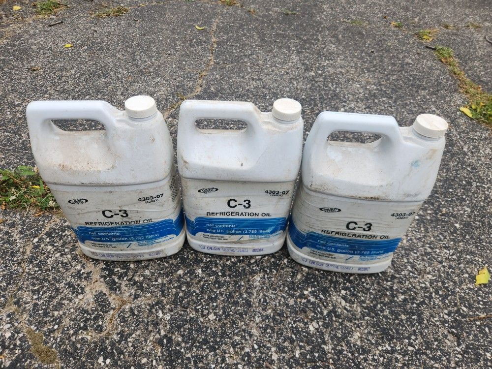 3 Gallons Of C-3 Calgon Refrigerarion Oil
