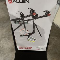Allen Sports Deluxe 2-Bicycle Trunk Mounted Bike Rack Carrier, Model 102DN, Black