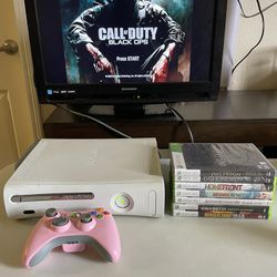 Xbox 360 With 8 Games 