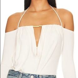 L'Academie Leae Top in Ivory Retail$178