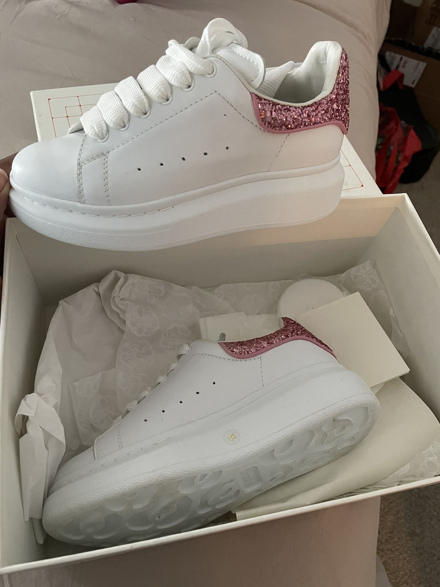 Kids Alexander McQueen Sneakers, Size 13