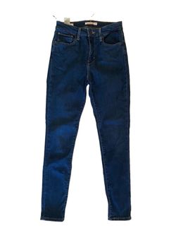 Levi’s 721 High Rise Skinny Jeans Dark Wash Denim Womens Size 28 Stretch