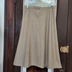 Beautiful Light Brown Wool Skirt