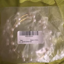 Large Pearl Hoops