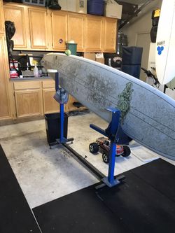 Surfboard shaping online rack