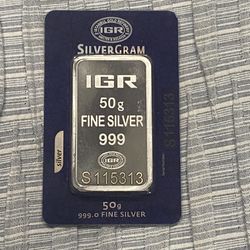 50 Grams Silver Bar, No Shipping, Price Firm