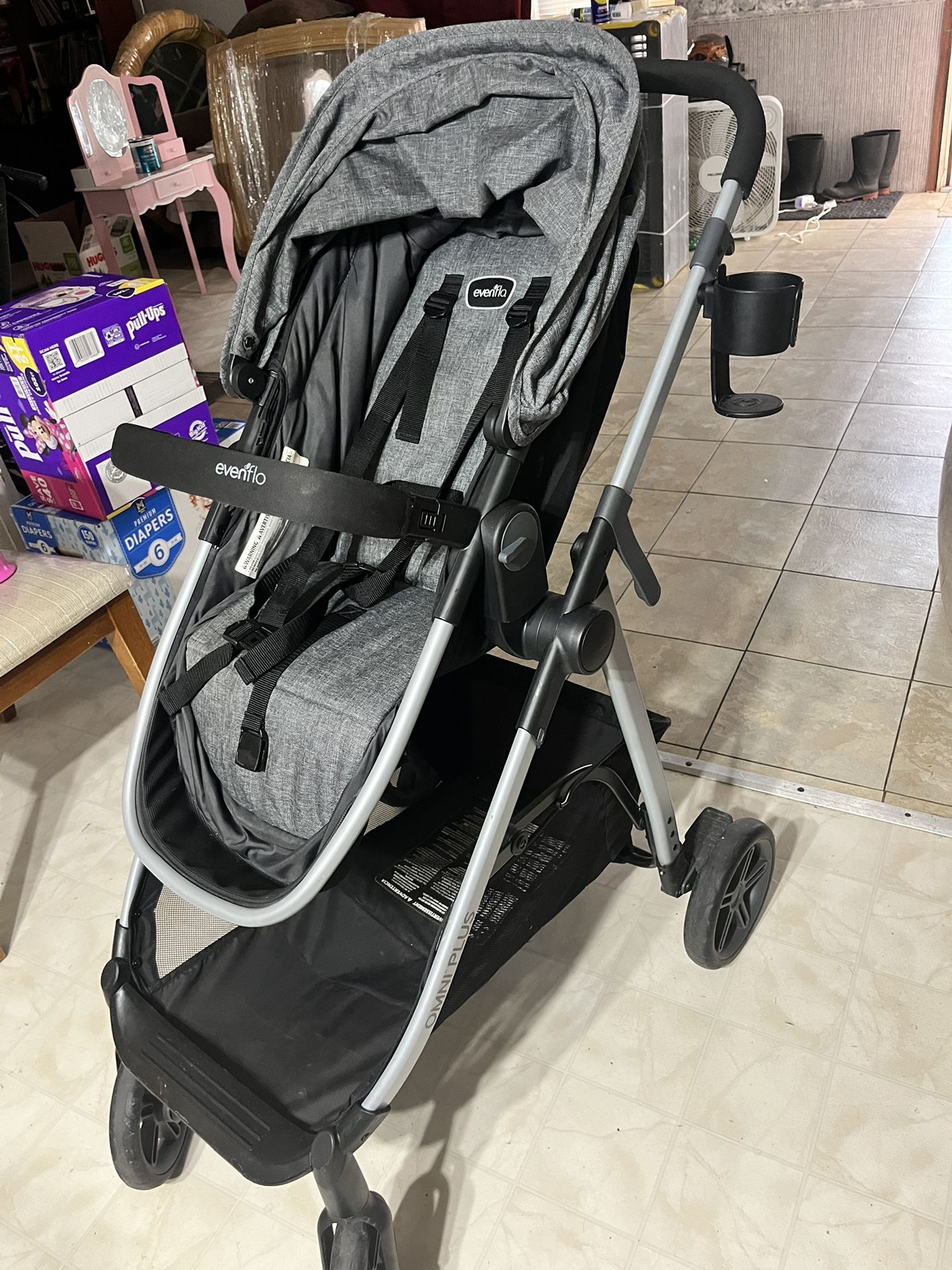 Pink Evenflo Omni Plus Evenflo Omni Plus Baby Stroller
