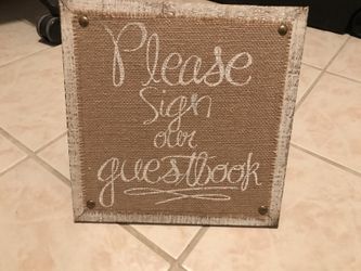 Wedding sign