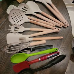 Multiple Kitchen Utensils