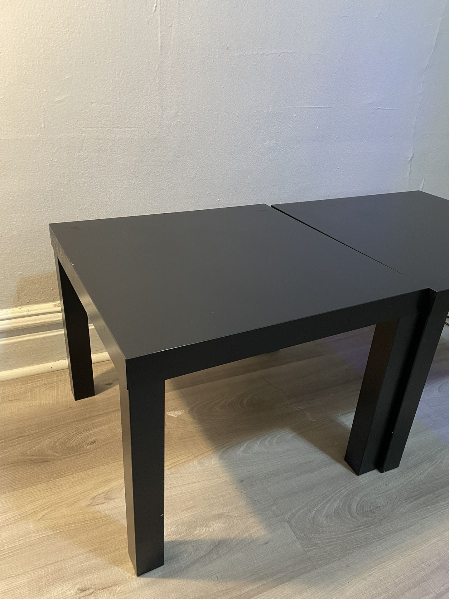 Ikea Side table | 2 Count | Black | Decor Plant Included | Move-out deal