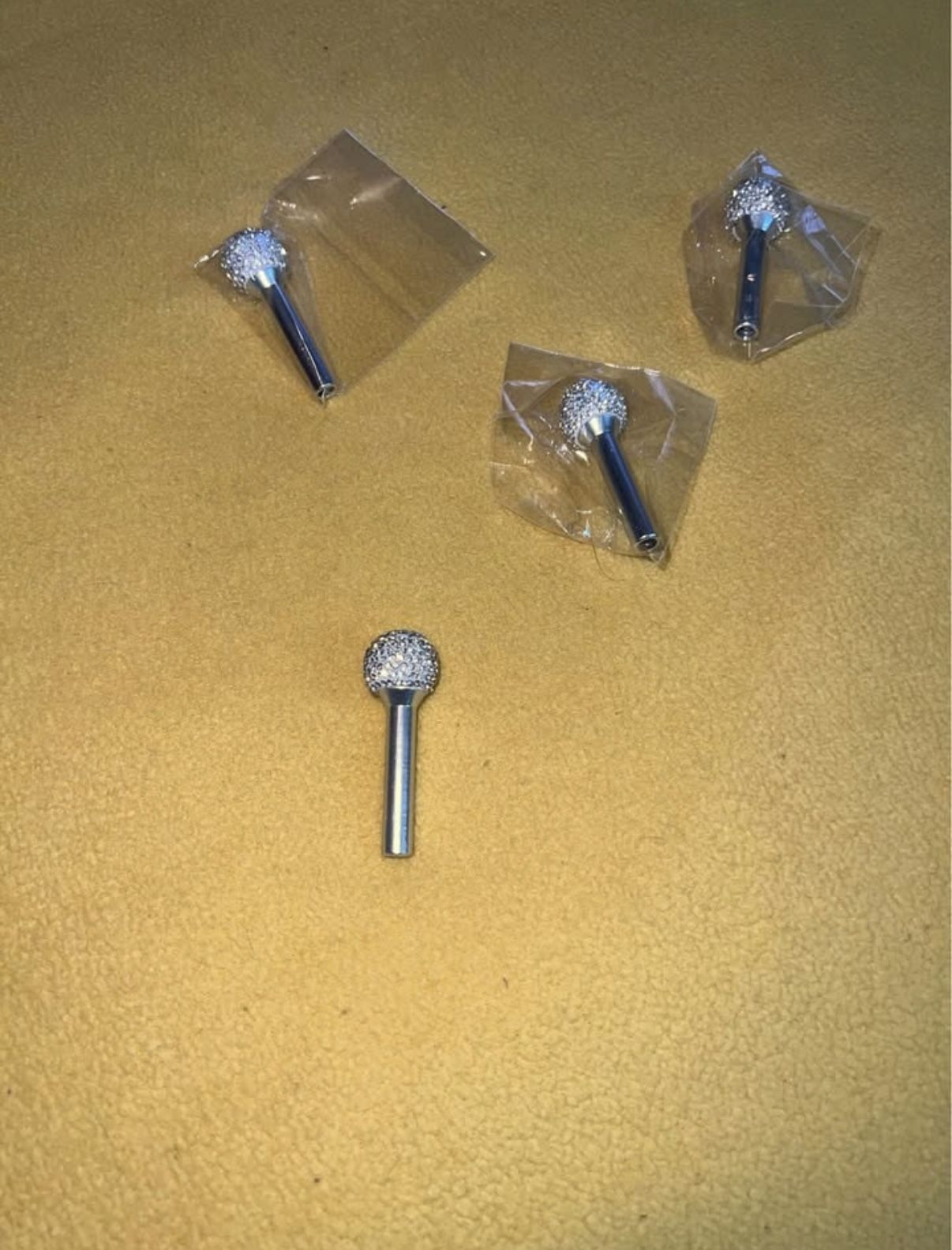 Bling Rhinestone Car Door Lock Accessory