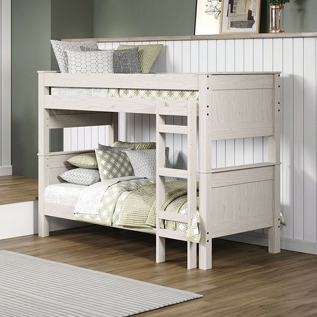 White Twin/ Twin Bunk Bed 🪵Solid Wood 🪵 
