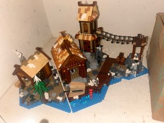 LEGO Ideas Viking Village (21343) - Built, NO Minifigures / Weapons
