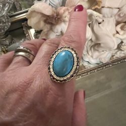 Barse Turquoise Ring  Barse Thai Turquoise Ring - Women | Color: Blue Brand New  