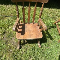 Old Kids Rocking Chair
