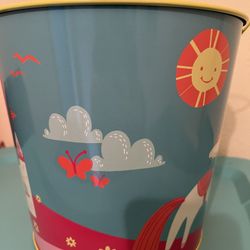 Large size Spritz Tin Easter Unicorn Backet for Girls