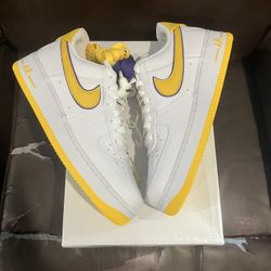 Nike Air Force 1 Low Retro Kobe Bryant Lakers Size 10