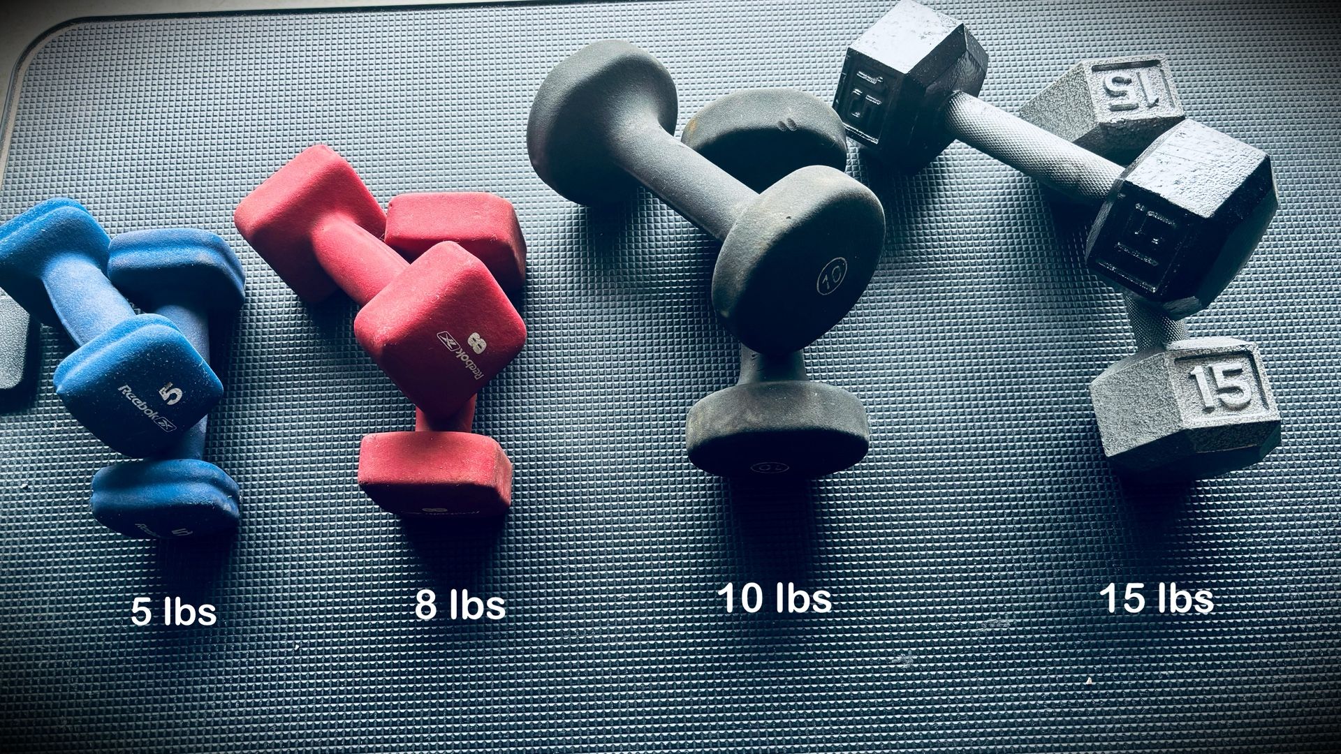 5 Sets of Free Weights. ***READ DESCRIPTION***