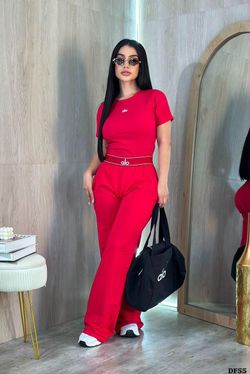 Alo Yoga Red Two-Piece Set