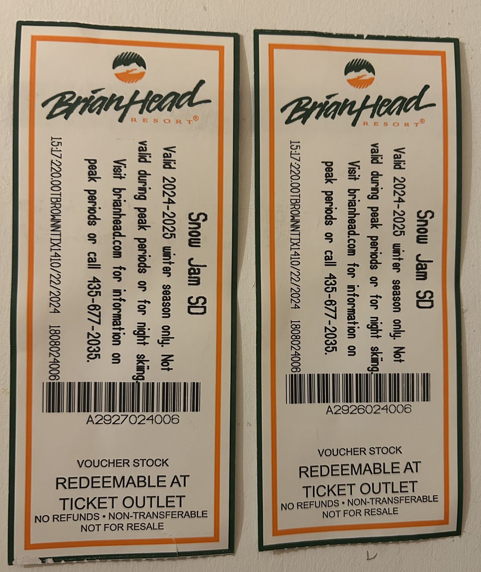 Brian Head Lift Tickets