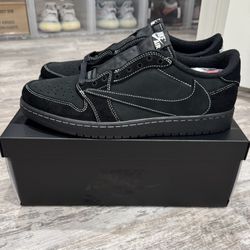 Air Jordan 1 Low Size 10 Travis Scott Black Phantom Price Firm No Trades 
