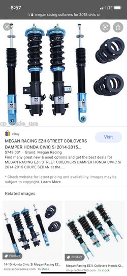 Megan racing coilovers same as pic... for 2016-2020 civic si