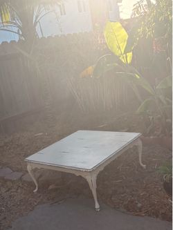 Solid wood off white coffee table