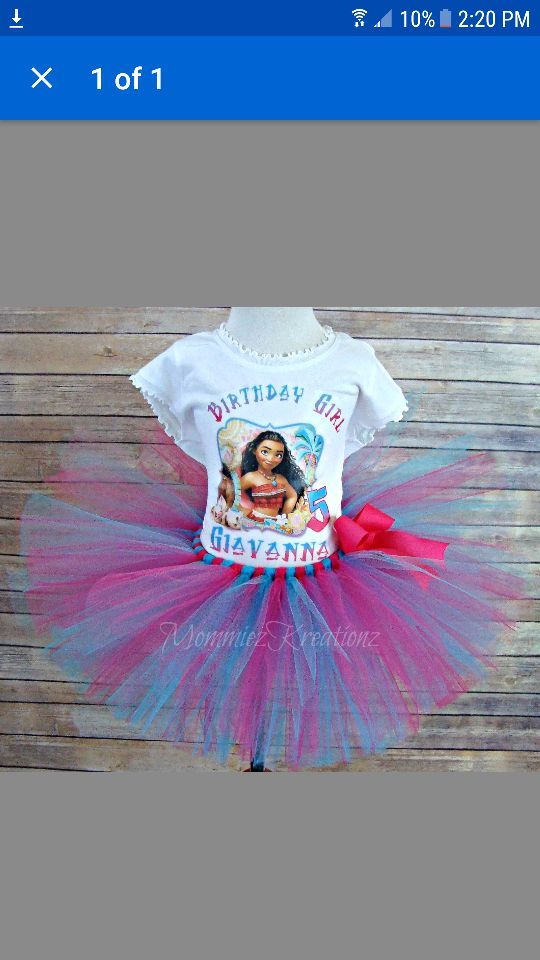 Moana Tutu - ANY THEME