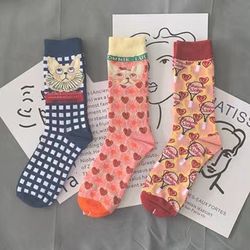 6 pairs of cute socks