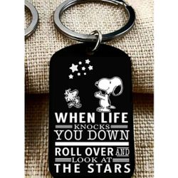 Snoopy Hot Inspiration Quote Keychain