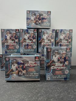 2025 Topps Chrome Football Blaster Boxes