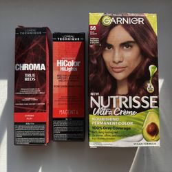 Garnier L’Oréal Chroma true reds Hicolor 3 bundle hair color