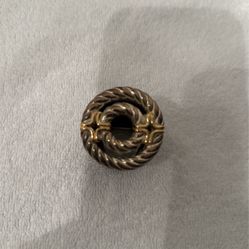 Authentic Vintage Givenchy Cable Pattern Brooch 