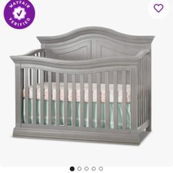 4-in-1 Convertible Crib With Sealy Mattress