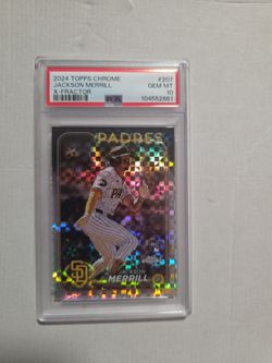 2024 Topps Chrome Jackson Merrill X-Fractor RC PSA 10