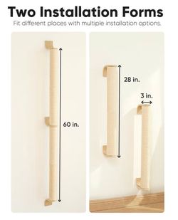 FUKUMARU Cat Wall Scratcher 60 inch