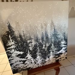 Ready to hang Winter canvas