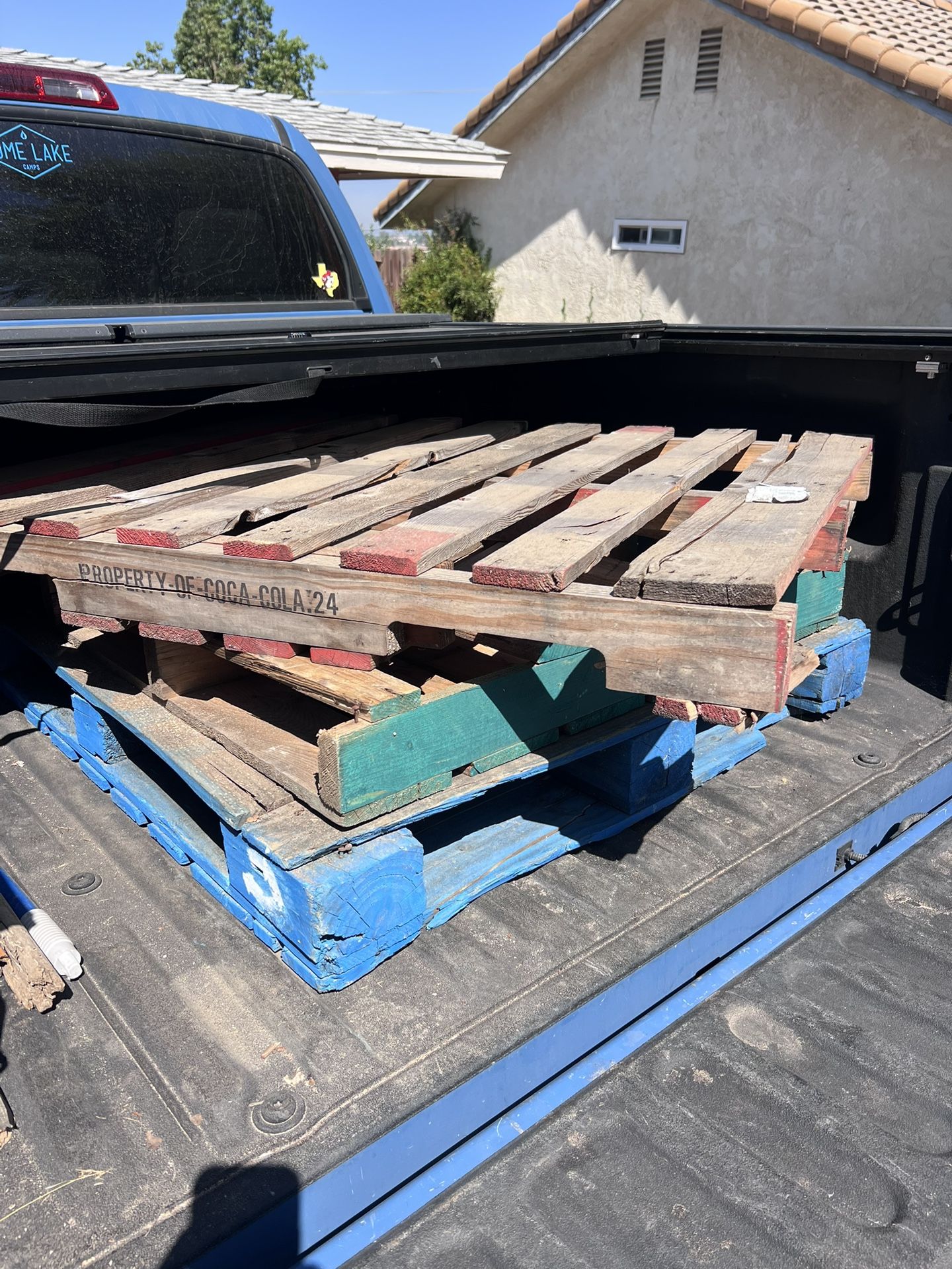 FREE three Sturdy pallets industrial Type